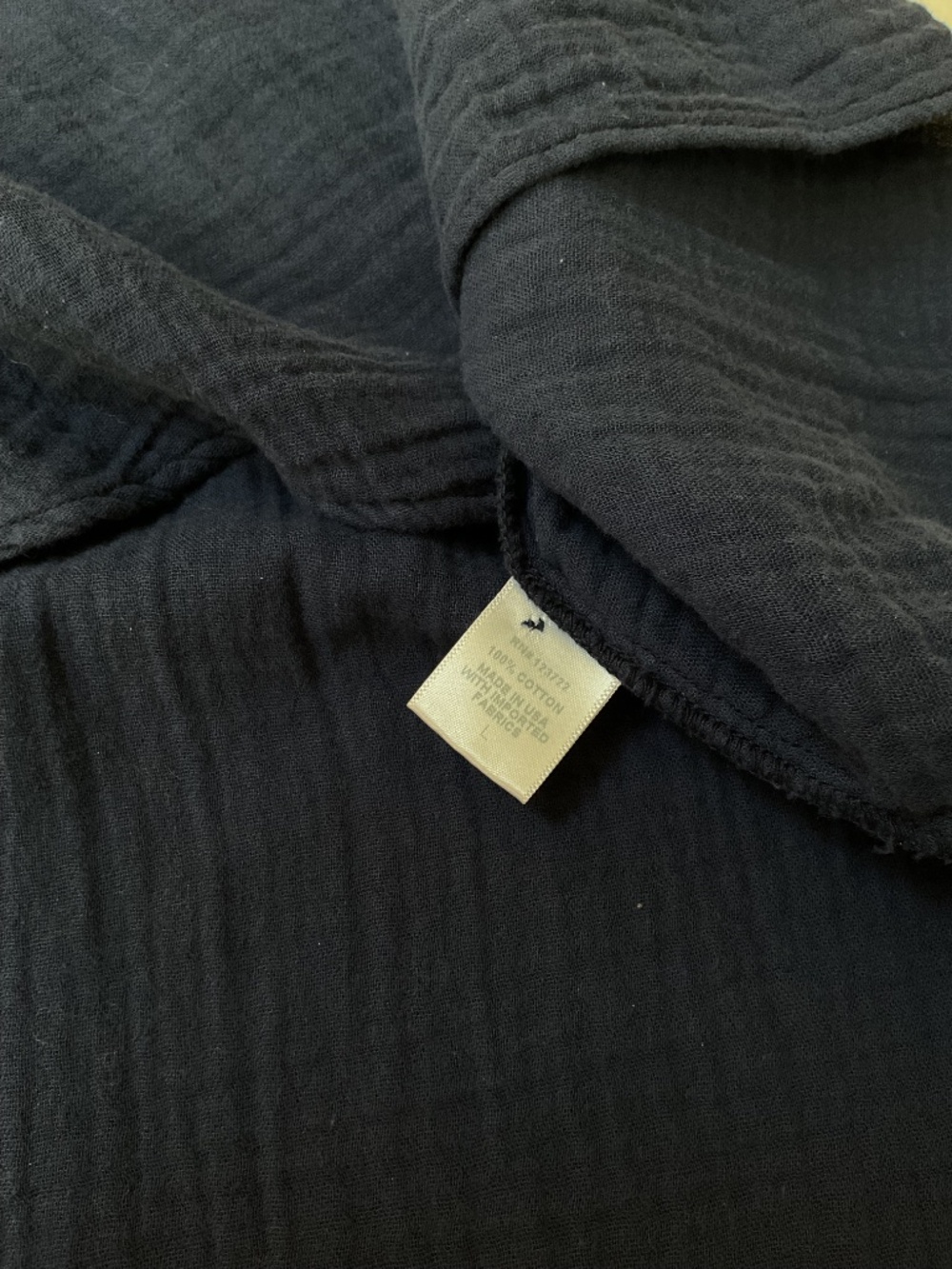 Xirena Navy Cotton Gauze Blouse Top - Picture 6 of 8